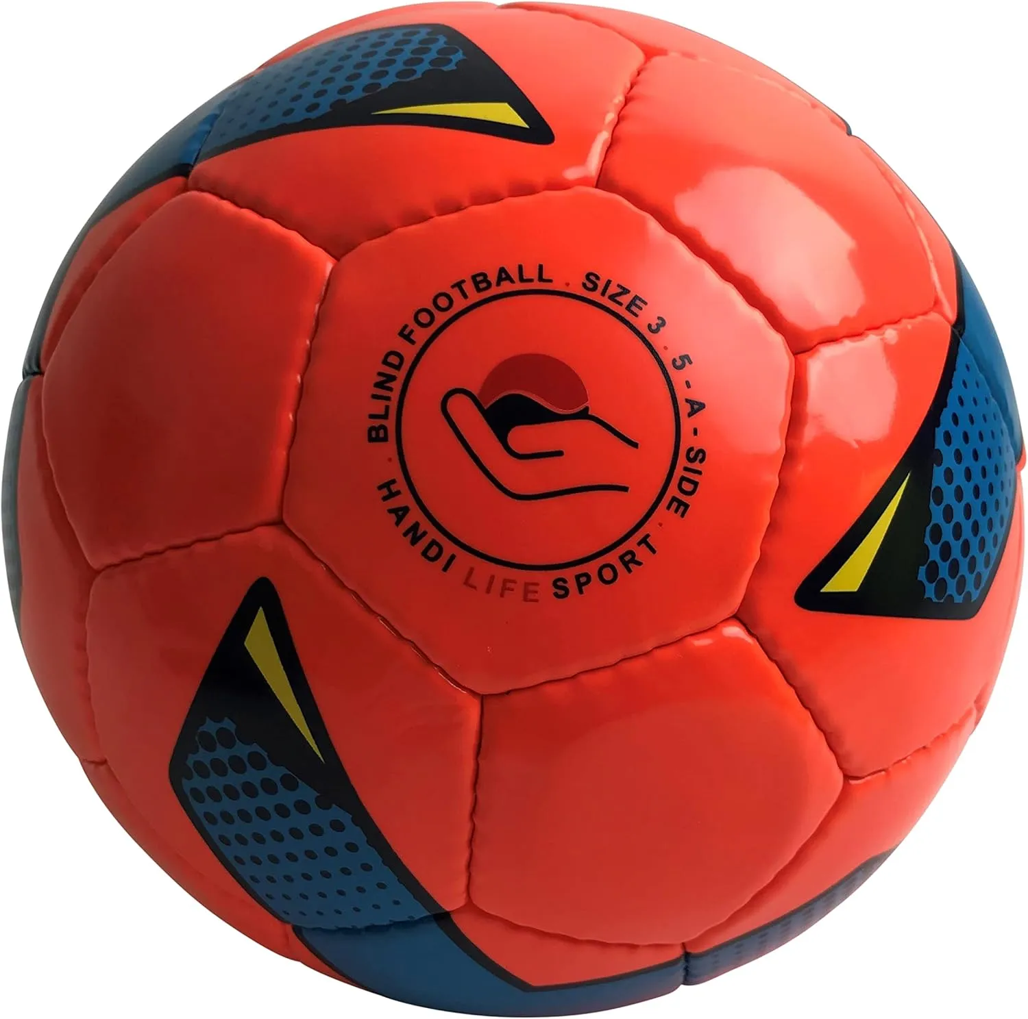 | Start Up Kit | 10 Polyester Blind Sport Masks & Low Bounce rattling Soccerball Size 3 | 5-a-Side Football for The Blind | Soccer Size 3 | Therapy & Recreation | Adaptive Sports