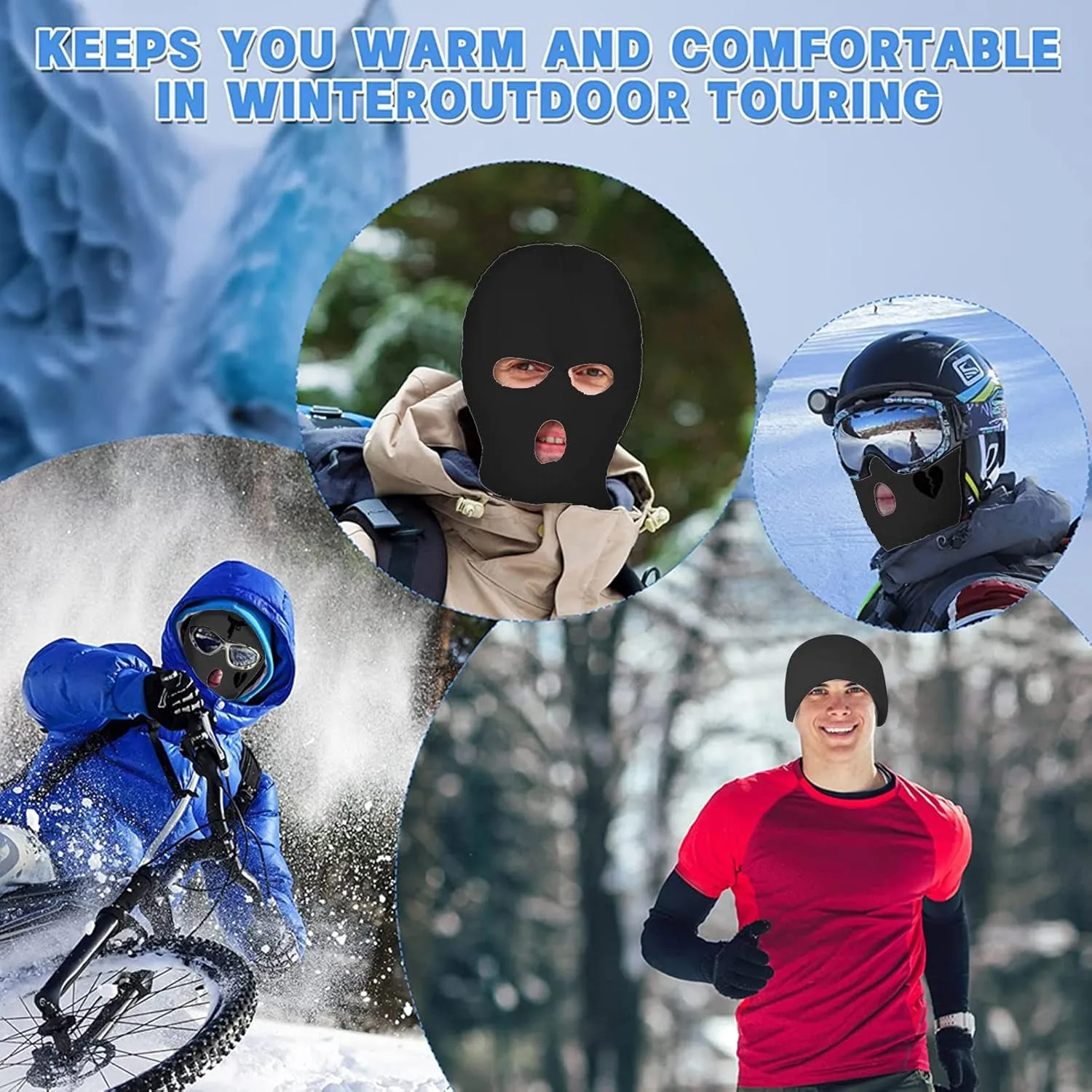 Balaclava Mask,Thin Full Face Mask for Motorcycle Bike Hunting Cycling Cap Ski