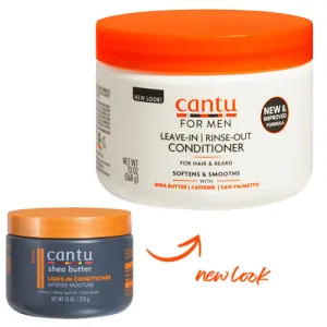 Cantu For Men Leave-in Rinse-Out Conditioner 8oz.
