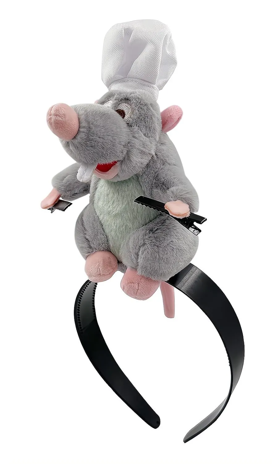 Funny Mouse Headband Cute Cartoon Animal Ratatouille Plush Rat Headwear Accessories