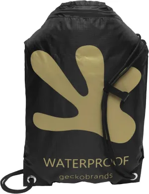 geckobrands 10L Drawstring Travel Backpack  Waterproof, Lightweight Dry Bag for Beach, Hiking, and Light Water Activities