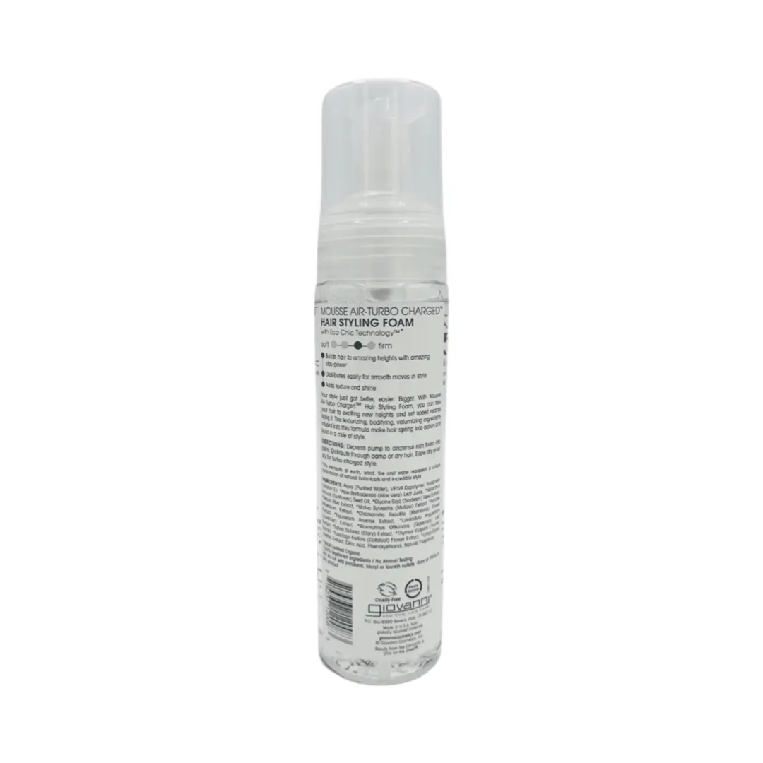 Giovanni Eco Chic Mousse Air Turbo Charged Hair Styling Foam 207ml