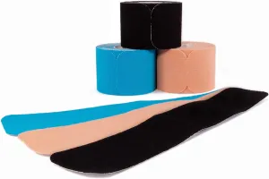 Kinesiology Tapes PRECUT Mix Set | 60 Pre-Cut Multicolored Sport Tape Strips 10 x 2 in - on 3 Rolls | Waterproof  Skin-Friendly  Elastic | Kinesiology Tapes Ideal for Sports