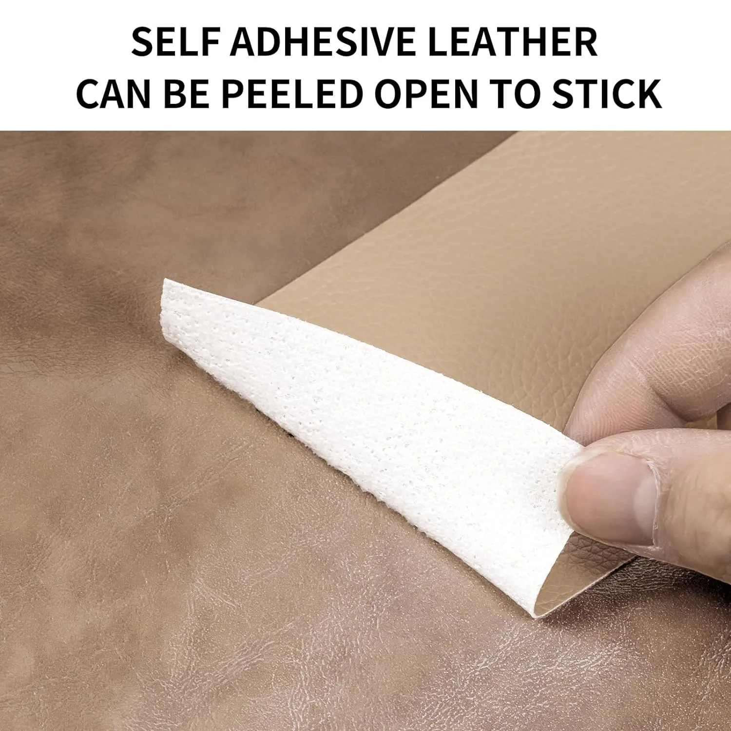 Leather Repair Patch Tape, Gloss Black 3 x 61 Inches Self Adhesive Leather Repair Kit for Furniture, Car Seat,Vinyl Leather Repair Kit for Office Chairs, Couch, Sofa, Luggage