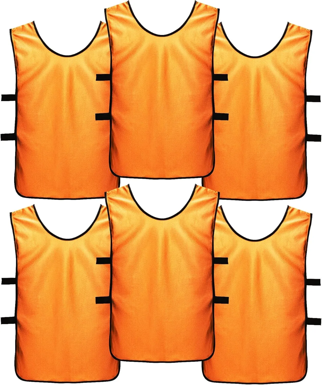 Pinnies Scrimmage Vests for Kids, Youth and Adults (6-Pack) - Soccer Pennies