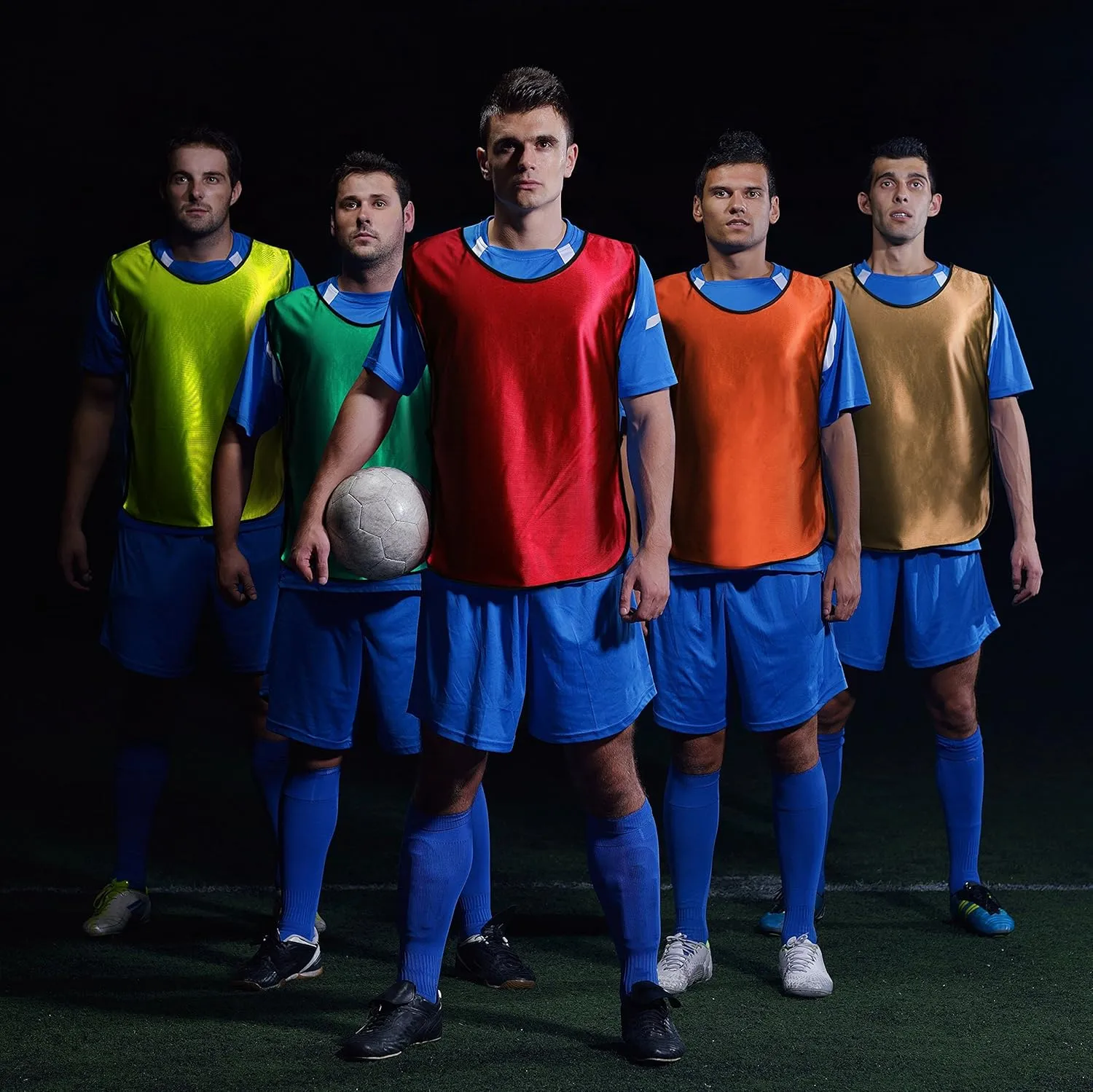 Pinnies Scrimmage Vests for Kids, Youth and Adults (6-Pack) - Soccer Pennies