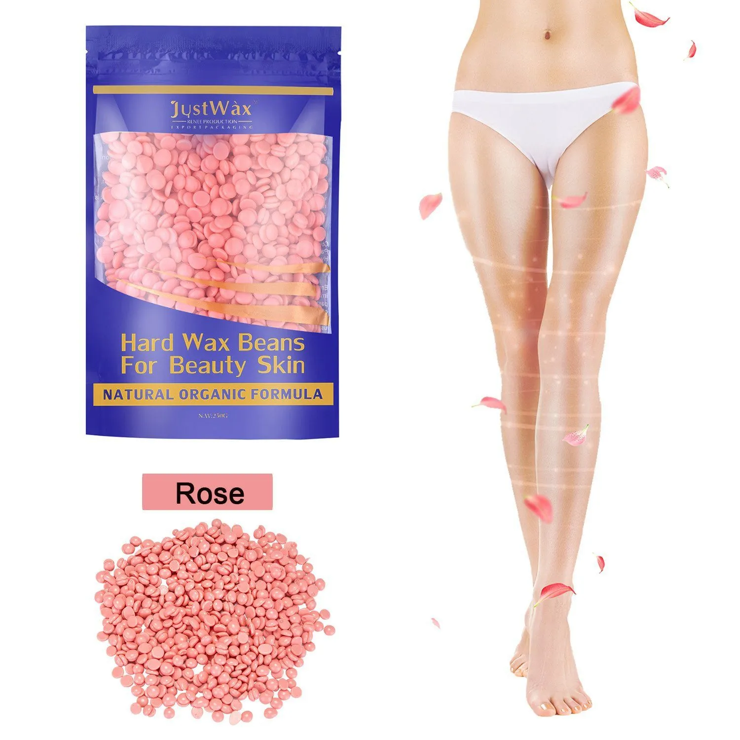 Red Hard Wax Beans Hair Removal Painless Warmer Waxing Beans Natural Pearl