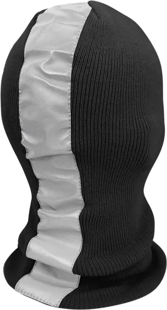 Safety Reflective Balaclava Mask with Adjustable Zipper Hat Skull Cap