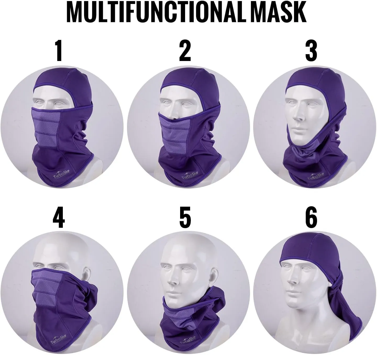 Ski Mask - Balaclava face Mask Wind Water Resistant for Cold Weather