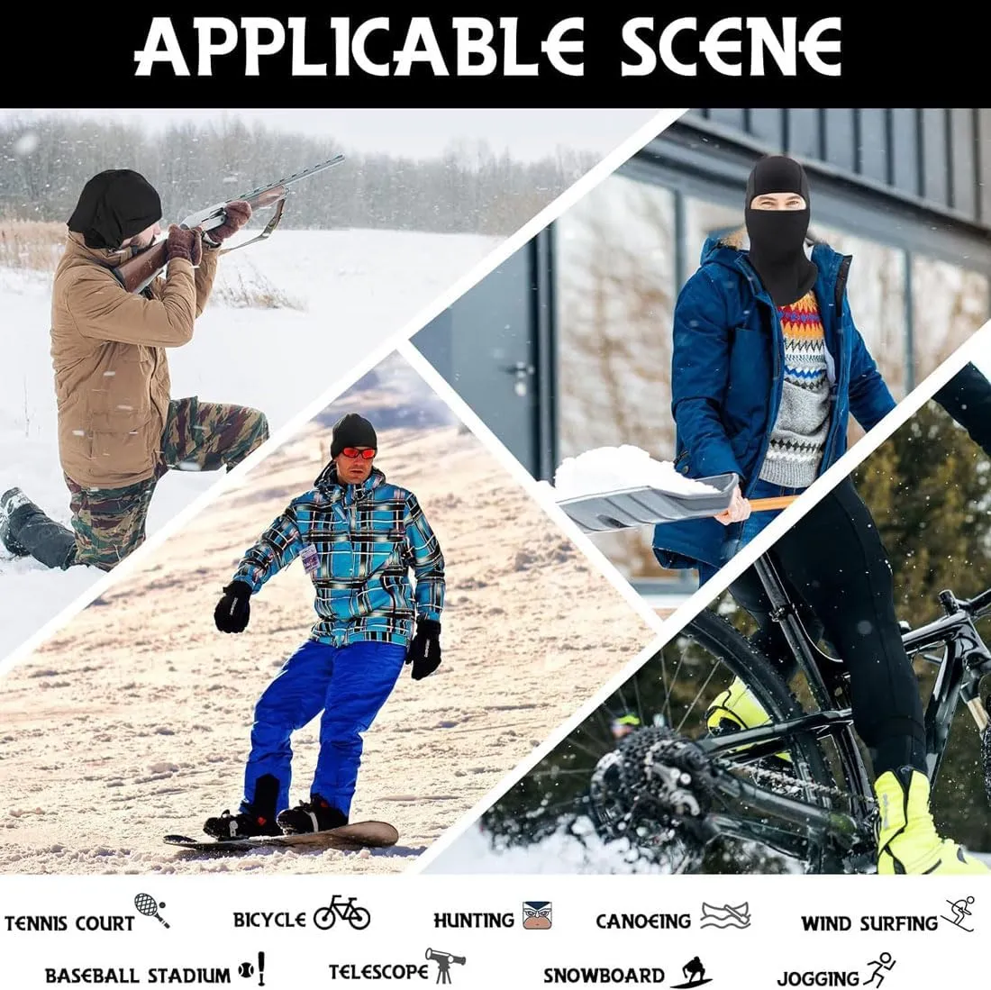 Ski Mask for Men Balaclava Face Mask Women Summer Shiesty Mask Full Head Cover for Motorcycle Helmet Football Sun Protection