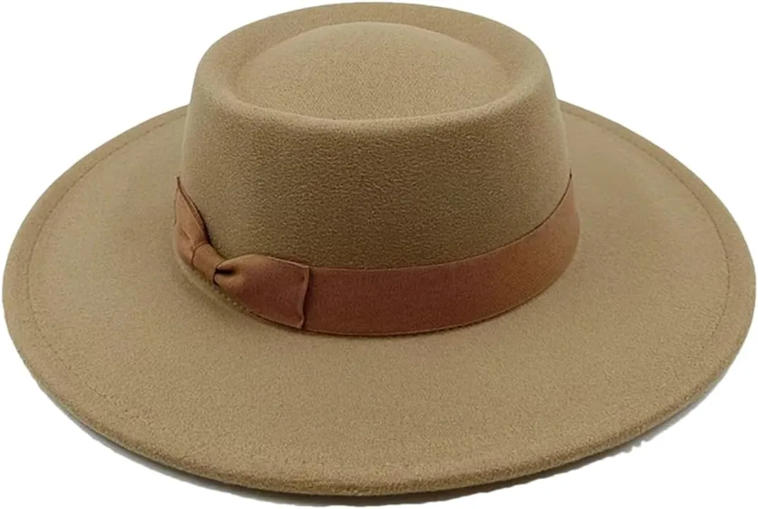 Sombrero Raised Top Fedora Hats Fedora Hat Jazz Hat Men's Round Top Hat Church Cap 15 56-58cm
