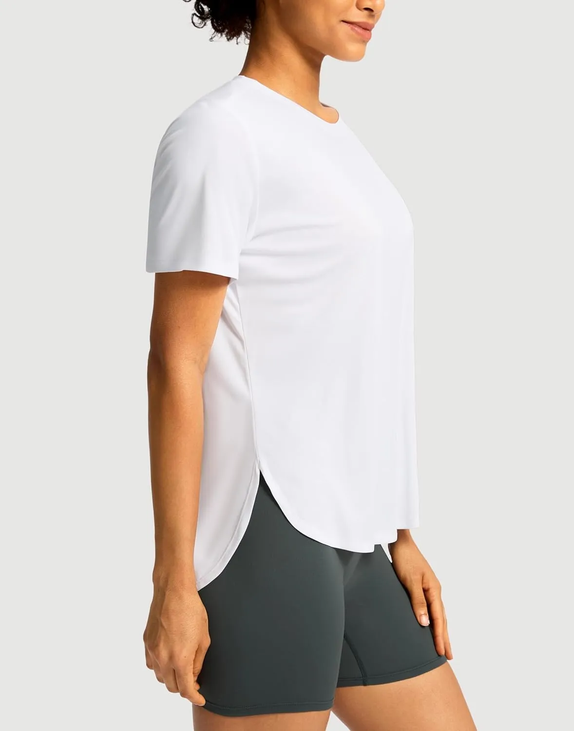 Soothfeel Women's Short Sleeve Workout Shirts UPF 50  Sun Protection Breathable Athletic Tee Tops Gym Running Yoga T-Shirts