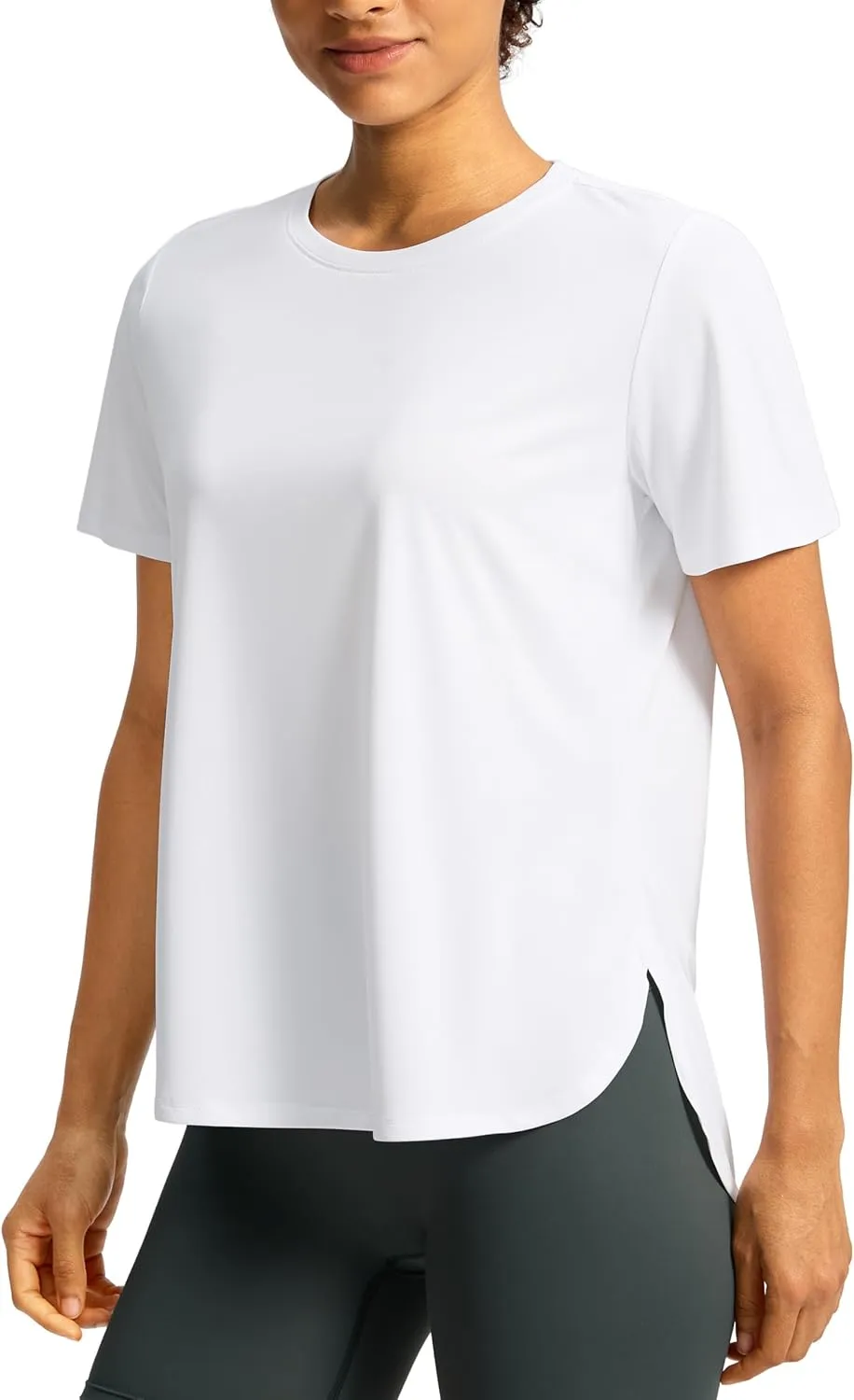 Soothfeel Women's Short Sleeve Workout Shirts UPF 50  Sun Protection Breathable Athletic Tee Tops Gym Running Yoga T-Shirts