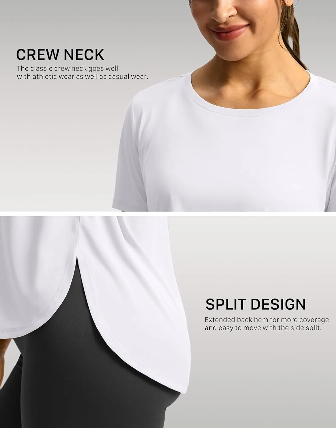 Soothfeel Women's Short Sleeve Workout Shirts UPF 50  Sun Protection Breathable Athletic Tee Tops Gym Running Yoga T-Shirts