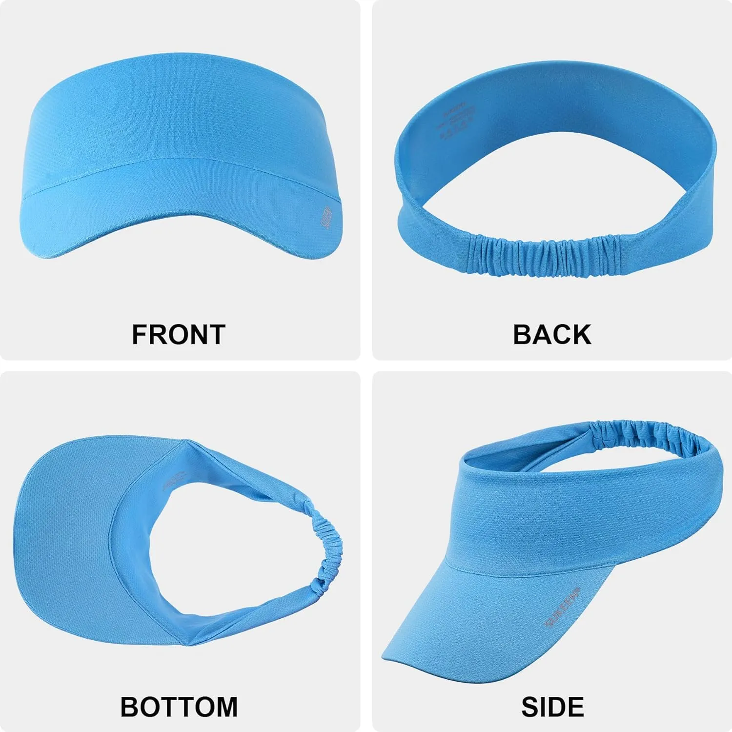 Sukeen Cooling Stretchy Visor Free Size Cool Hat with UV Protection Brim Peak Vizor for Golf, Tennis, Cycling, Running