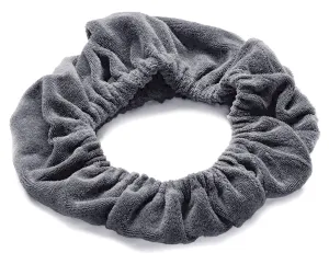 TASSI Gray Terrycloth Hair Holder Wrap, The Best Way To Hold Your Hair Since...Ever!