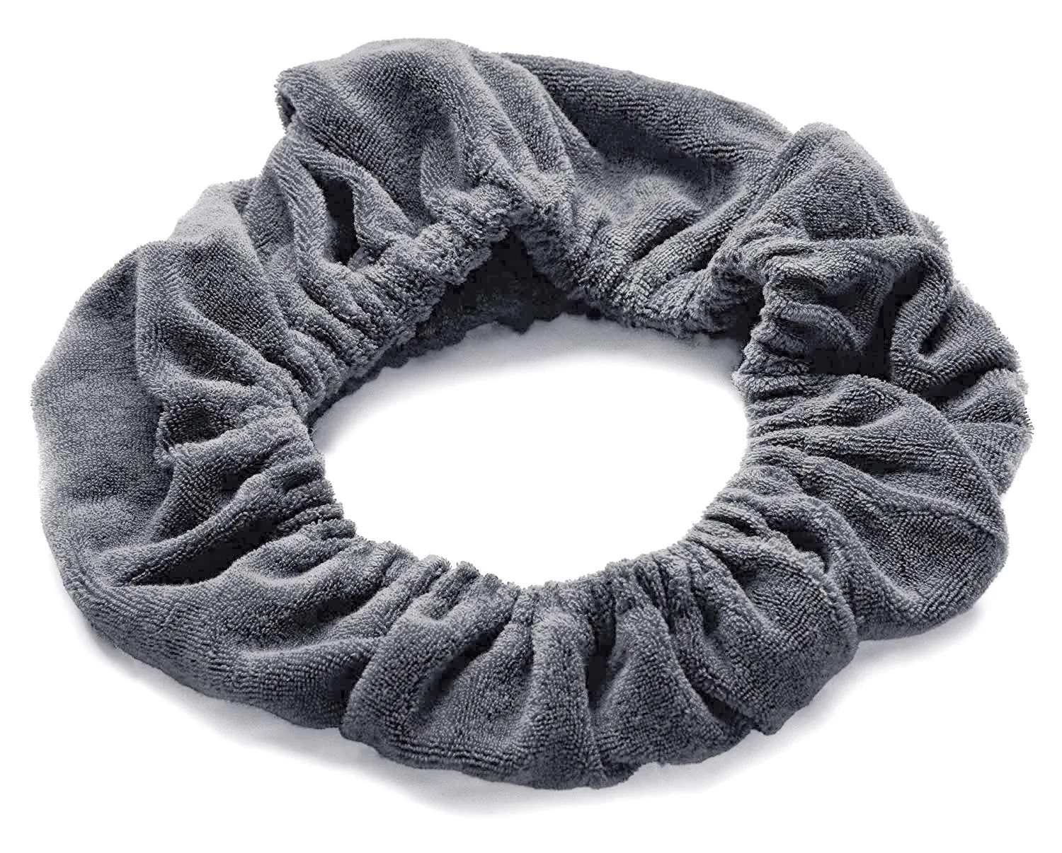 TASSI Gray Terrycloth Hair Holder Wrap, The Best Way To Hold Your Hair Since...Ever!
